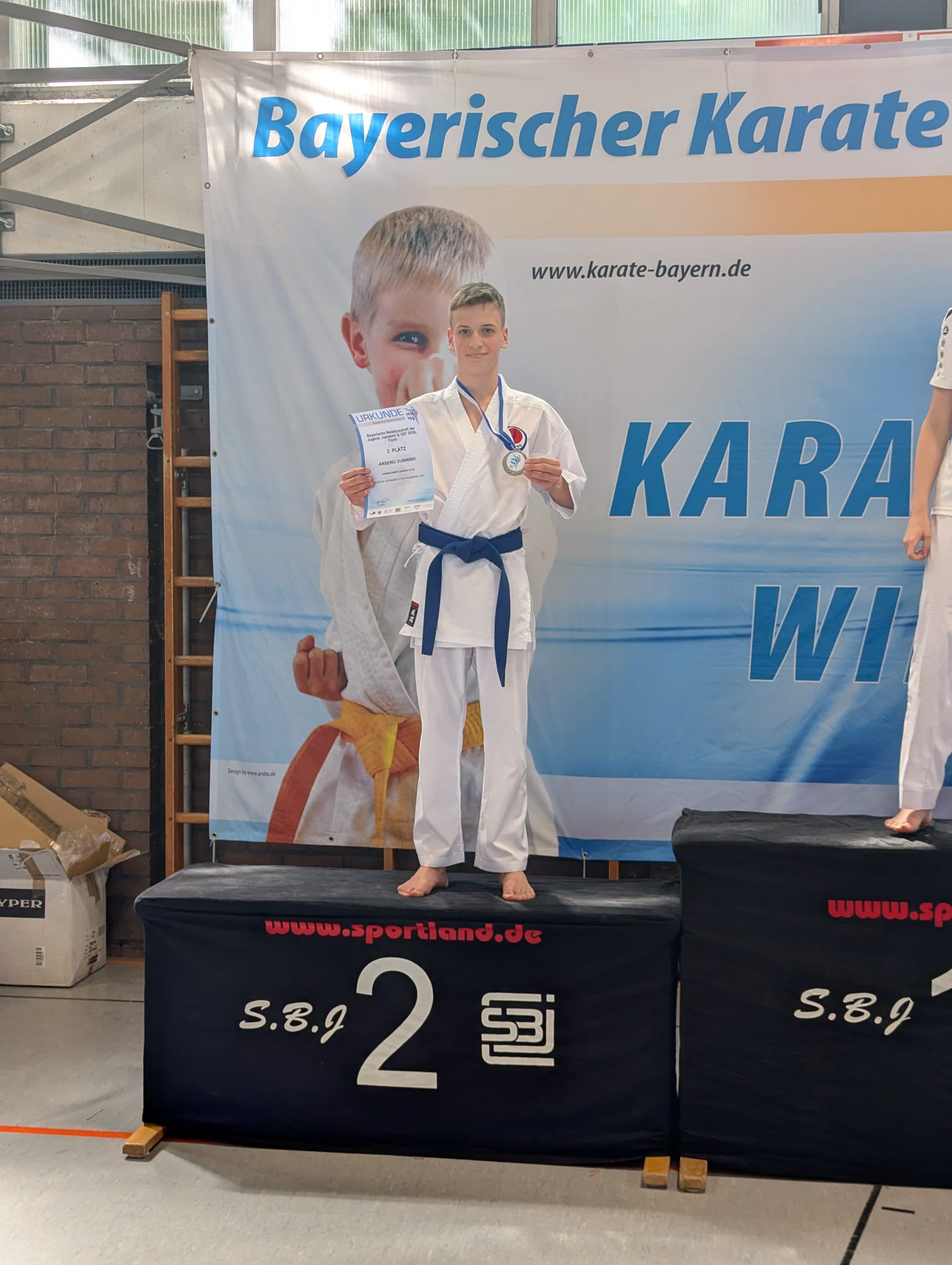 2. Platz für&nbsp;Arsenij D vom Polizei Sport Verein Augsburg e.V.